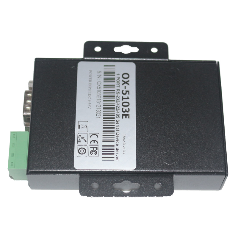 1 port RS232/RS422/RS485 to TCP/IP serial server OX-5103E