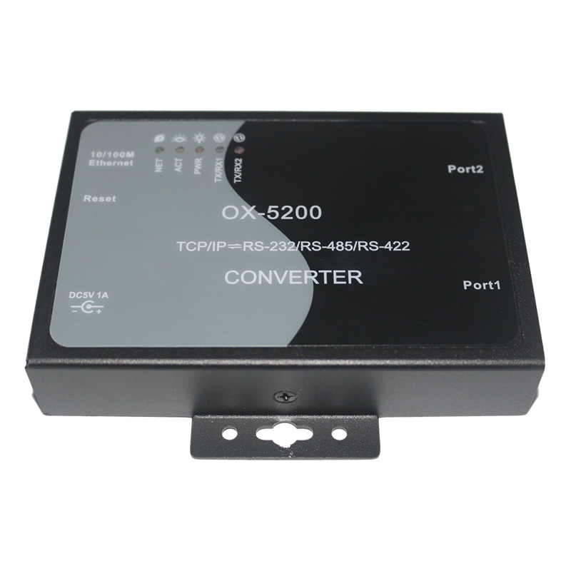 2口RS232轉TCP/IP串口服務器 OX-5201