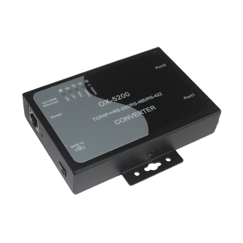 2口RS232轉TCP/IP串口服務器 OX-5201