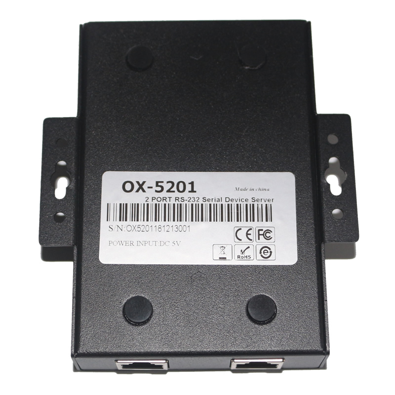 2口RS232轉TCP/IP串口服務器 OX-5201