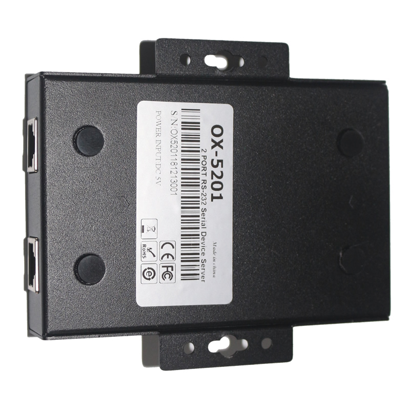 2口RS232轉TCP/IP串口服務器 OX-5201