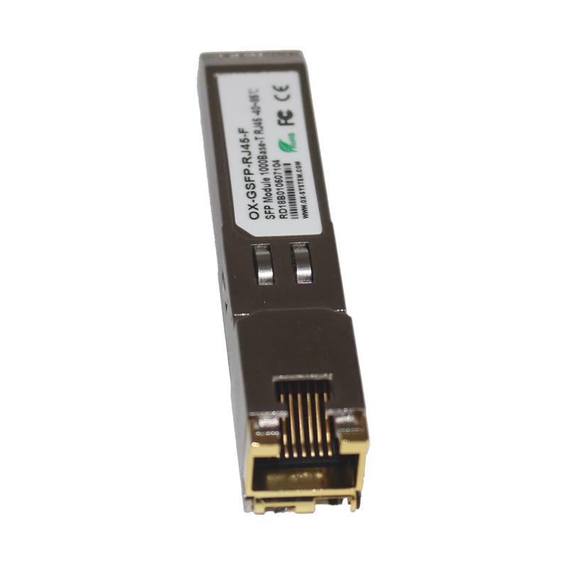 Industrial grade gigabit SFP electrical port fiber optic module OX-GSFP-RJ45-F