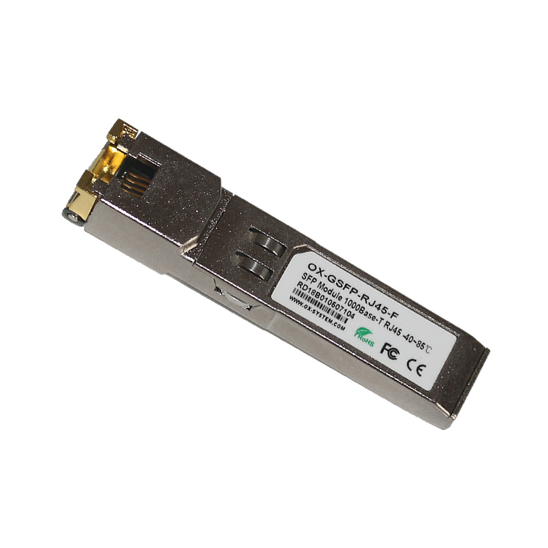 Industrial grade gigabit SFP electrical port fiber optic module OX-GSFP-RJ45-F