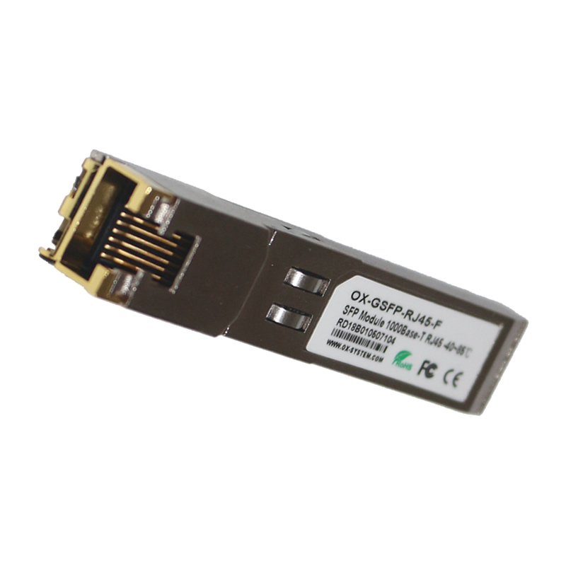 Industrial grade gigabit SFP electrical port fiber optic module OX-GSFP-RJ45-F