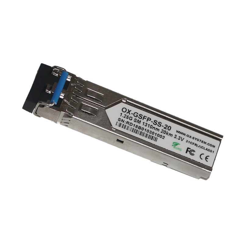 Industrial grade gigabit SFP single-mode fiber module OX-GSFP-SS-20