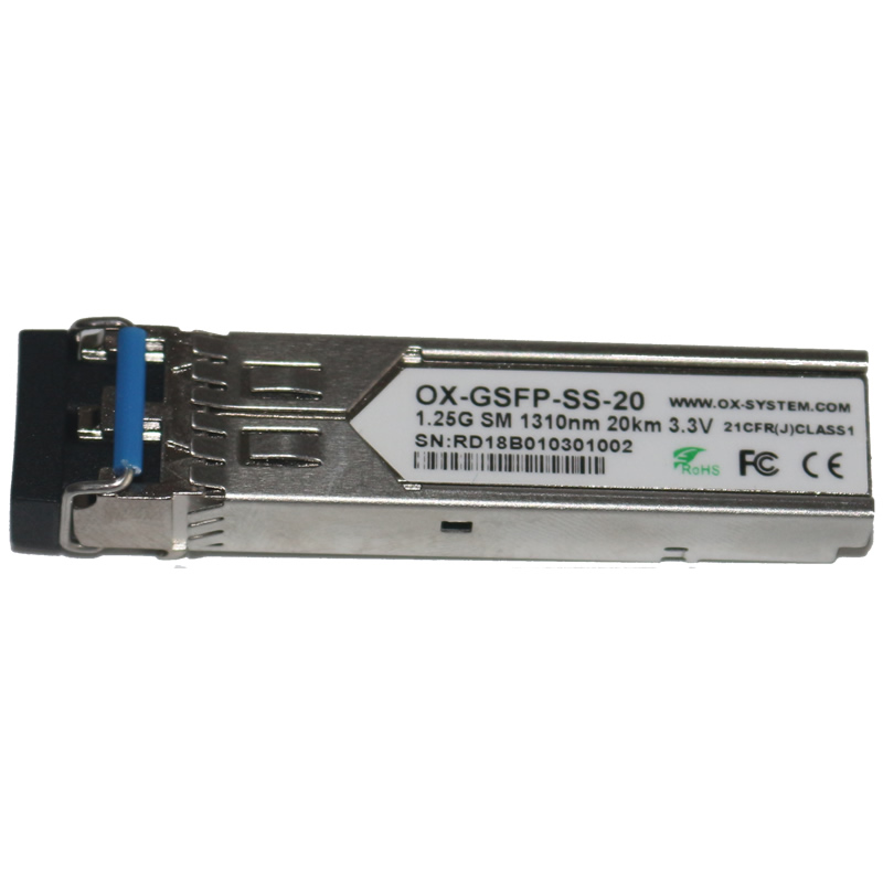 Industrial grade gigabit SFP single-mode fiber module OX-GSFP-SS-20